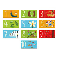 Djeco Puzzel Duo cijfers 10 stukjes  3+ | Speel je Wijs