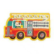 Mudpuppy Shaped Mini Puzzel - Firetruck
