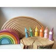 Atelier Pippilotta - Zes Regenboog Kabouters - Pastel | Speel je Wijs