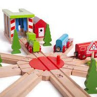 BigJigs Rail - 8 weg Draaischijf / 8 Way Turntable | Speel je Wijs