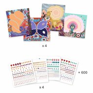 DjecoKnutselset - Artistic Strass stenen | Wild Beauty 6-10 jaar | Speel je Wijs