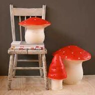 Heico Lamp Grote Paddenstoel Rood