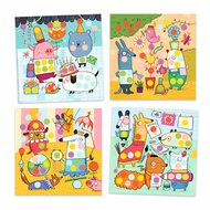 Djeco Creatief met Stickers Dieren 3-6 jaar| Speel je Wijs