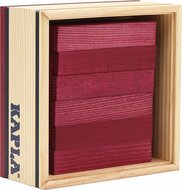 Kapla 40 Squares - Gekleurde plankjes Bordeaux Rood | Speel je Wijs