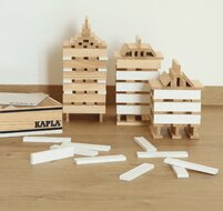 Kapla-40st. Gekleurde plankjes-Wit