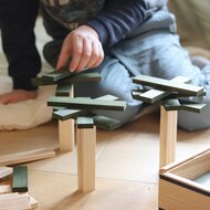 Kapla 40 Squares - Gekleurde plankjes Groen