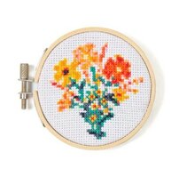 Kikkerland Mini Borduurset | Bloemen 6+ | Speel je Wijs