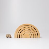 Grimm's houten Regenboog Naturel Middel | Speel je Wijs
