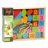 Joueco Houten Rijgkralenset 3+
