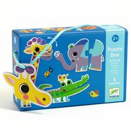Djeco Puzzel Duo - Articulo Wilde Dieren 2+