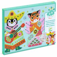 Djeco Creatief met stickers Glanzend 3-6 jaar| Speel je Wijs
