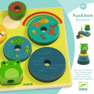Djeco Puzzel | Puzz & Stack Regenboog | 18mnd+| Speel je Wijs