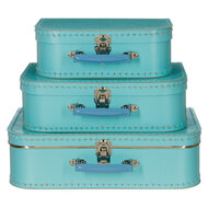 Kinderkoffer Lichtblauw-25cm