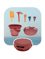 7-in-1 zandspeelgoed rood | Compactoys