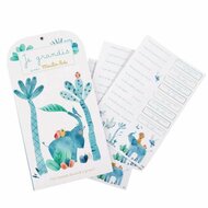 Moulin Roty 'Sous mon Baobab' Groeimeter met Stickers  | Speel je Wijs