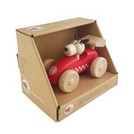 Egmont Toys Houten Raceauto met hond | Speel je Wijs