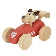 Egmont Toys Houten Raceauto met hond | Speel je Wijs