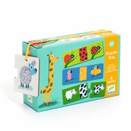 Djeco Puzzel Trio - Naakte Dieren 3+ | Speel je Wijs