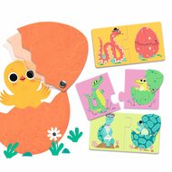 Djeco Puzzel Duo - Grappige Eieren 2+ | Speel je Wijs