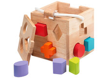 Jouéco | Houten Vormenstoof Kubus 1+| Speel je Wijs