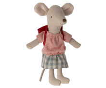 Maileg Driewieler muis Grote zus - Rood