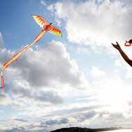Rhombus-Pop-Up 3D Dragon Vlieger