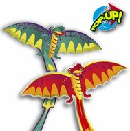 Rhombus-Pop-Up 3D Dragon Vlieger