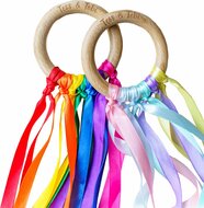 Tess & Tobi Handvlieger met Linten - Danslint Regenboog | Speel je Wijs