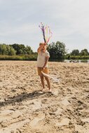 Tess & Tobi Handvlieger met Linten - Danslint Regenboog | Speel je Wijs