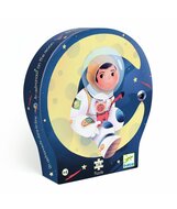 Djeco Silhouet Puzzel | Astronaut op de Maan 36 stukjes 4+