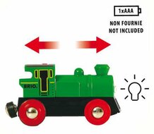 Brio Groene locomotief op batterijen | Speel je Wijs