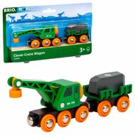 Brio - Kraanwagon met aanhanger - 33698 | Speel je Wijs