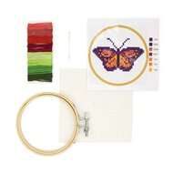 Kikkerland Mini Borduurset | Vlinder 6+ | Speel je Wijs