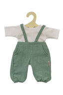 Heless Tuinbroek met t-shirt saliegroen/wit 35-45cm | Speel je Wijs