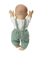 Heless Tuinbroek met t-shirt saliegroen/wit 35-45cm | Speel je Wijs