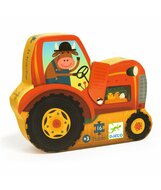 Djeco Puzzel Tractor (16 stukjes) | Speel je Wijs
