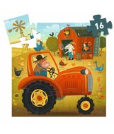 Djeco Puzzel Tractor (16 stukjes) | Speel je Wijs