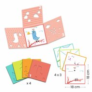 Djeco Kleuren - Drie Sjablonen voor één Afbeelding 3+ | Speel je Wijs