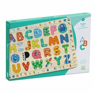 Djeco Houten Puzzel - ABC Puzzel Internationaal | Speel je Wijs