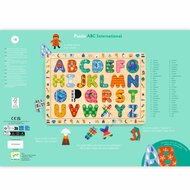 Djeco Houten Puzzel - ABC Puzzel Internationaal | Speel je Wijs