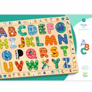 Djeco Houten Puzzel - ABC Puzzel Internationaal | Speel je Wijs