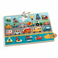 Djeco Houten Puzzel - Vroom 2+ | Speel je Wijs