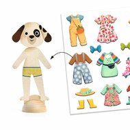 Djeco - Bonjour Paris Aankleedpoppetjes met Stickers | Speel je Wijs