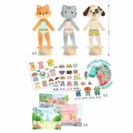 Djeco - Bonjour Paris Aankleedpoppetjes met Stickers | Speel je Wijs