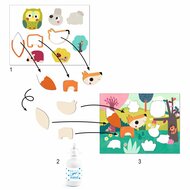 Djeco - Knutselset Mijn Eerste Collages Dierenvrienden | Speel je Wijs