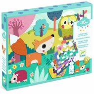 Djeco - Knutselset  Mijn Eerste Collages Dierenvrienden | Speel je Wijs
