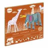 Djeco DIY Kleur, Bouw & Speel - Savanna 5+ | Speel je Wijs