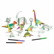 Djeco DIY Kleur, Bouw &amp; Speel - Dinosaurs 5+ | Speel je Wijs