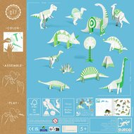 Djeco DIY Kleur, Bouw &amp; Speel - Dinosaurs 5+ | Speel je Wijs