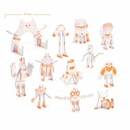 Djeco DIY Kleur, Bouw & Speel - Team Monsters 5+ | Speel je Wijs
